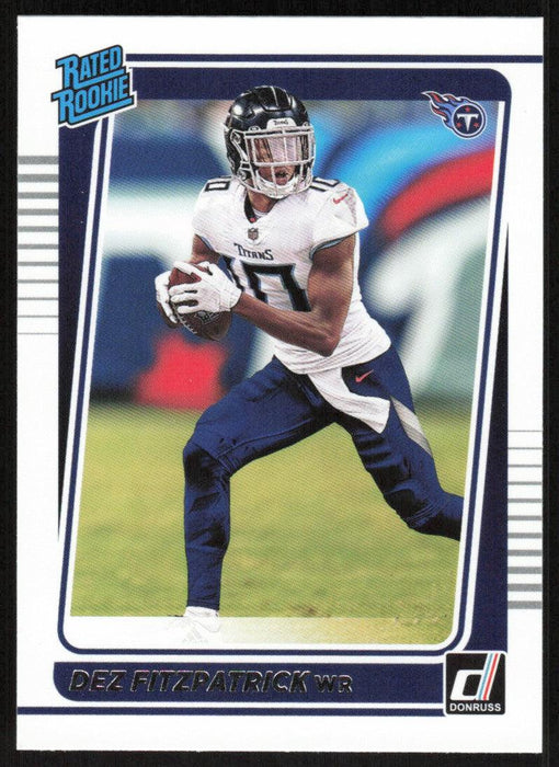 Dez Fitzpatrick 2021 Donruss Football # 283 RC Tennessee Titans Rated Rookie Base - Collectible Craze America