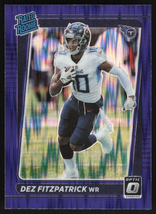 Dez Fitzpatrick 2021 Donruss Optic Rated Rookie # 236 RC Purple Shock Tennessee Titans - Collectible Craze America