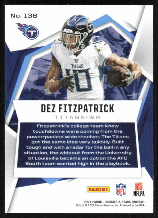 Dez Fitzpatrick 2021 Panini Rookies & Stars # 136 RC Tennessee Titans Base - Collectible Craze America