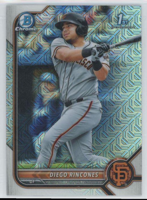 Diego Rincones 2022 Bowman Chrome Prospects # BCP-65 Mojo Refrctor San Francisco Giants - Collectible Craze America