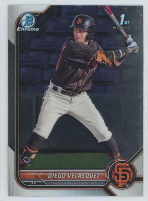 Diego Velasquez 2022 Bowman Chrome Prospects # BCP-110 1st Bowman San Francisco Giants - Collectible Craze America