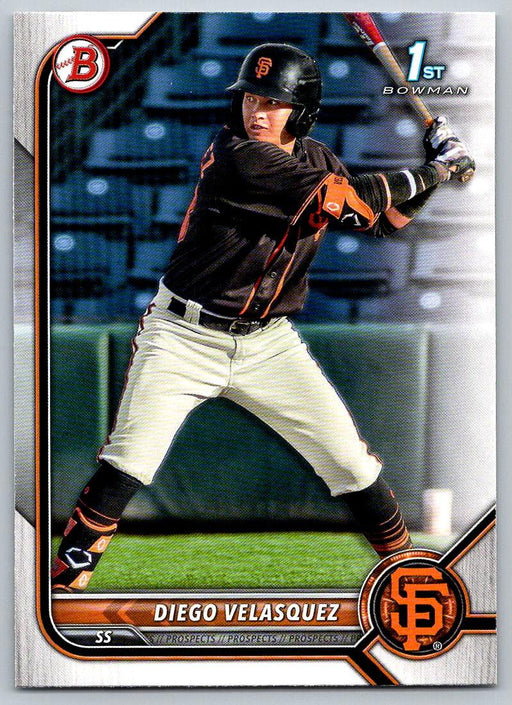 Diego Velasquez 2022 Bowman Prospects # BP-110 1st Bowman San Francisco Giants - Collectible Craze America