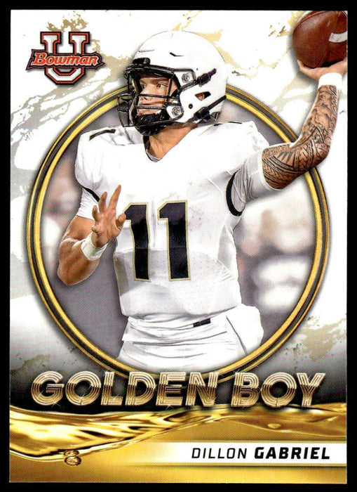 Dillon Gabriel 2021 Bowman University Football # GB-8 Golden Boy Insert UCF Knights - Collectible Craze America