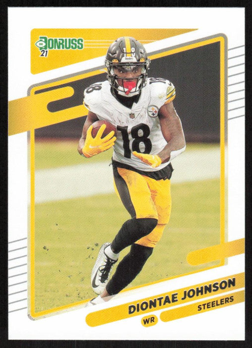 Diontae Johnson 2021 Donruss Football # 25 Pittsburgh Steelers Base - Collectible Craze America