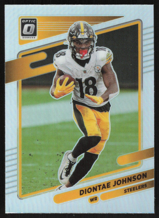 Diontae Johnson 2021 Donruss Optic # 146 Silver Prizm Pittsburgh Steelers - Collectible Craze America