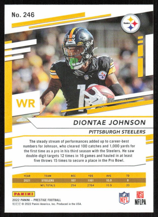 Diontae Johnson 2022 Panini Prestige # 246 Pittsburgh Steelers - Collectible Craze America