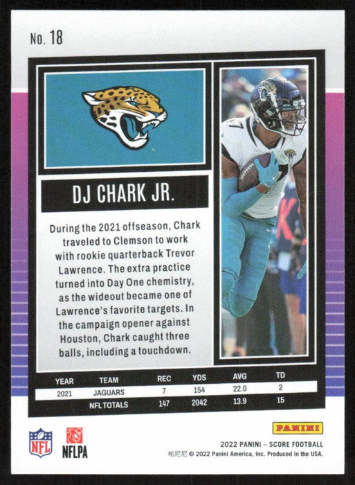 DJ Chark Jr. 2022 Panini Score Football # 18 Base Jacksonville Jaguars - Collectible Craze America