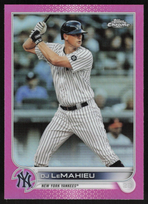 DJ LeMahieu 2022 Topps Chrome # 20 Pink Refractor New York Yankees - Collectible Craze America