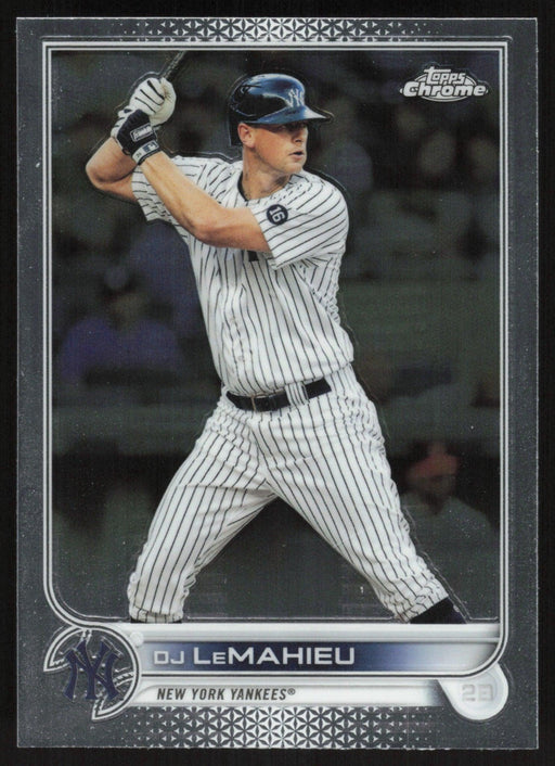 DJ LeMahieu 2022 Topps Chrome Baseball # 20 New York Yankees Base - Collectible Craze America