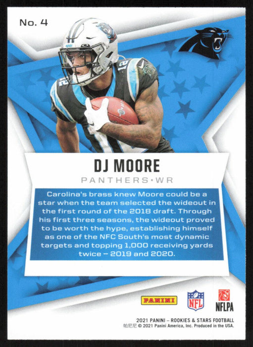 DJ Moore 2021 Panini Rookie & Stars # 4 Red Carolina Panthers - Collectible Craze America