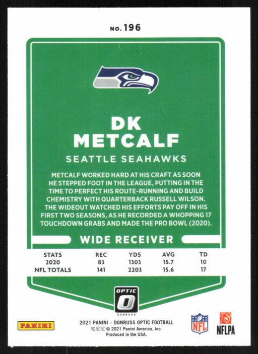 DK Metcalf 2021 Donruss Optic # 196 Seattle Seahawks - Collectible Craze America