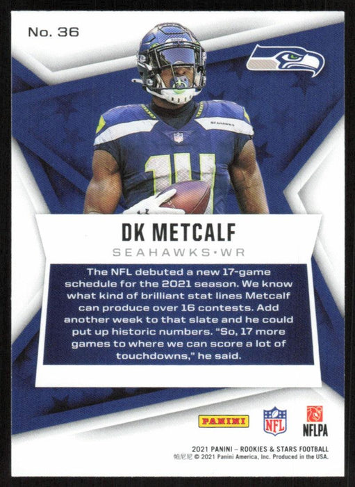 DK Metcalf 2021 Panini Rookies & Stars # 36 Seattle Seahawks Base - Collectible Craze America