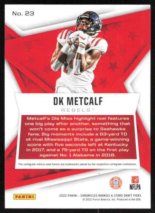 DK Metcalf 2022 Panini Chronicles Rookies & Stars Draft # 23 Ole Miss Rebels - Collectible Craze America