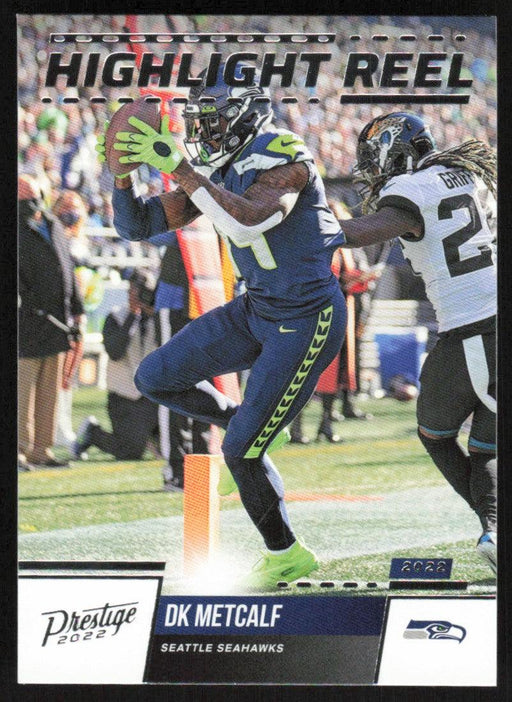 DK Metcalf 2022 Panini Prestige Highlight Reel # HR-5 Insert Seattle Seahawks - Collectible Craze America