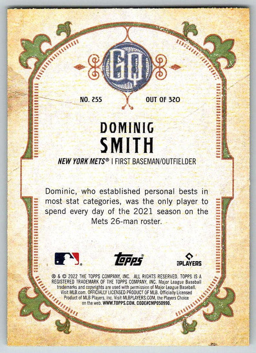 Dominic Smith 2022 Topps Gypsy Queen # 255 New York Mets - Collectible Craze America