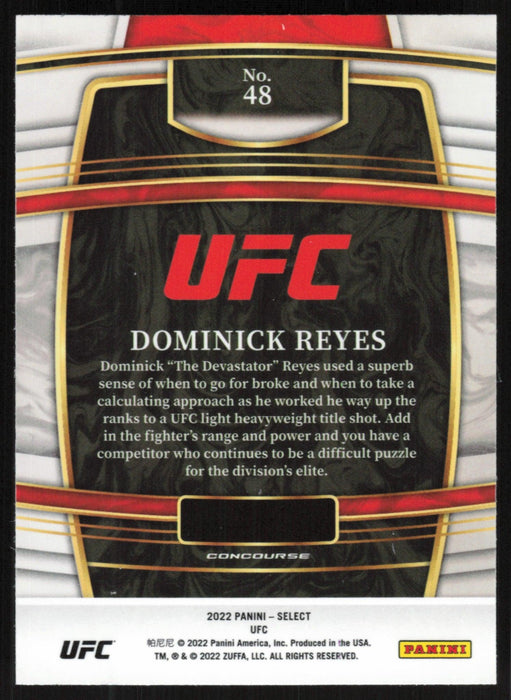 Dominick Reyes 2022 Panini Select UFC # 48 Concourse - Collectible Craze America