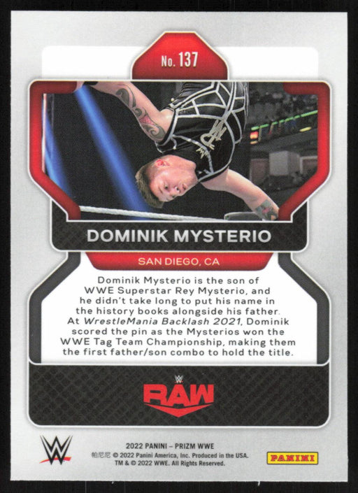 Dominik Mysterio 2022 Panini Prizm WWE # 137 Base Raw - Collectible Craze America