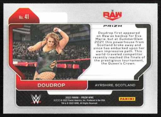 Doudrop 2022 Panini Prizm WWE # 41 Red White Blue Prizm Raw - Collectible Craze America