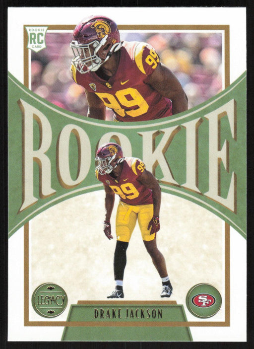 Drake Jackson 2022 Panini Legacy Rookie # 190 RC San Francisco 49ers Base - Collectible Craze America