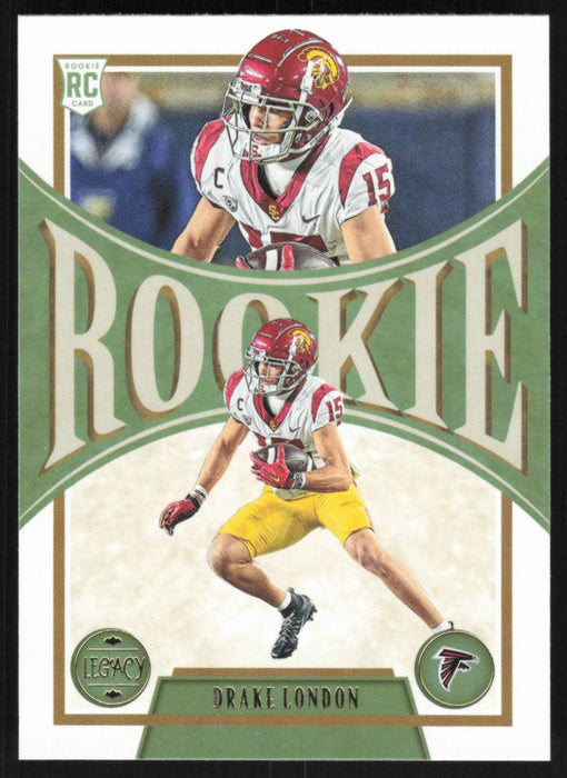 Drake London 2022 Panini Legacy Rookie # 151 RC Atlanta Falcons Base - Collectible Craze America