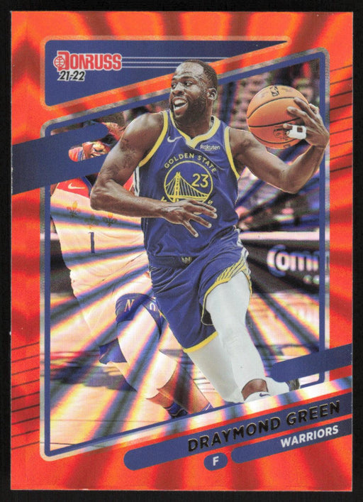 Draymond Green 2021 Donruss # 55 Orange Holo Laser Golden State Warriors - Collectible Craze America