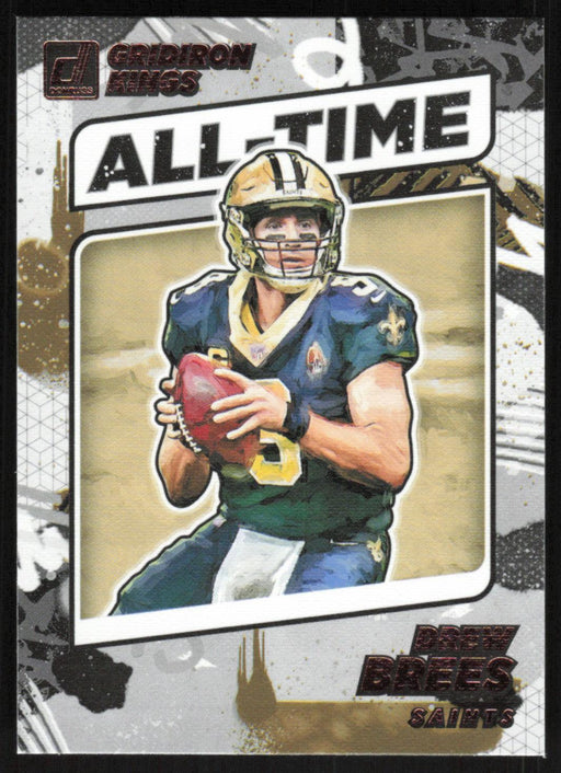 Drew Brees 2021 Donruss All-Time Gridiron Kings # AT-10 New Orleans Saints - Collectible Craze America