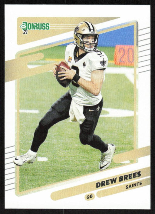 Drew Brees 2021 Donruss Football # 93 New Orleans Saints Base - Collectible Craze America