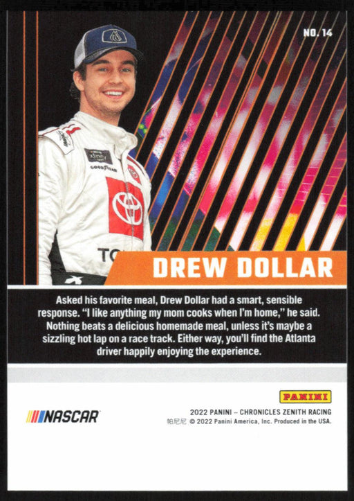 Drew Dollar 2022 Panini Chronicles Racing Zenith # 14 - Collectible Craze America