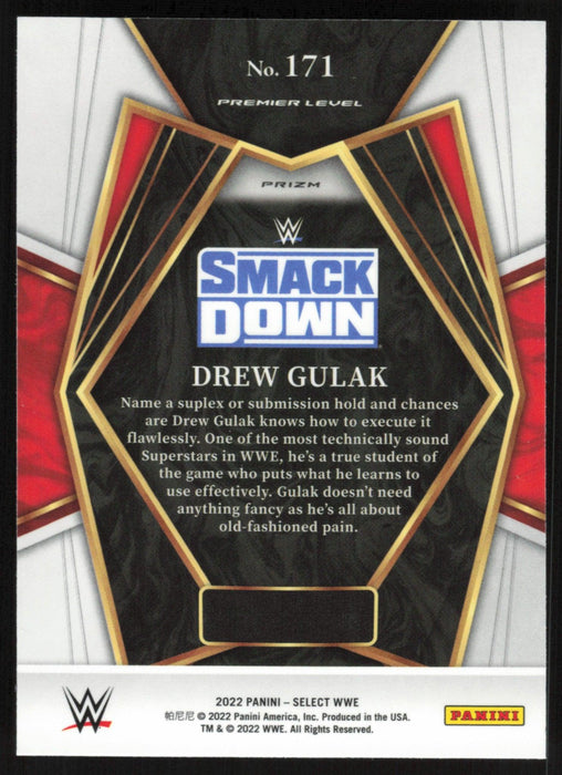 Drew Gulak 2022 Panini Select WWE # 171 Premier Level Silver Prizm Smack Down - Collectible Craze America