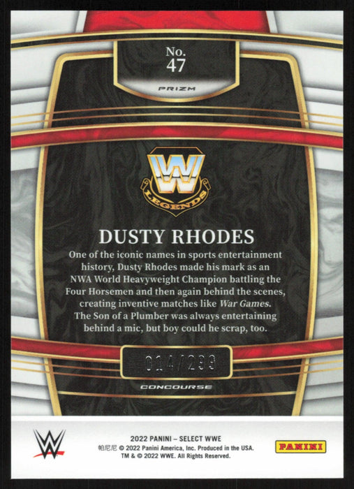 Dusty Rhodes 2022 Panini Select WWE # 47 Concourse Light Blue Prizm 14/299 WWE Legends - Collectible Craze America