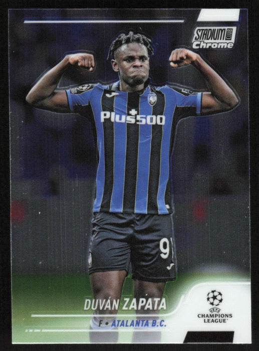 Duvan Zapata 2021 Topps Stadium Club Chrome UEFA Champions League # 91 Atalanta B.C. Base - Collectible Craze America