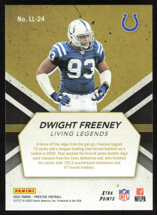 Dwight Freeney 2022 Panini Prestige Living Legends Xtra Points # LL-24 Orange 5/75 Indianapolis Colts - Collectible Craze America