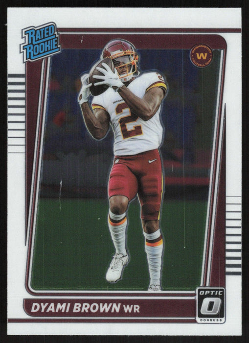 Dyami Brown 2021 Donruss Optic Rated Rooke # 223 RC Washington Football Team Base - Collectible Craze America