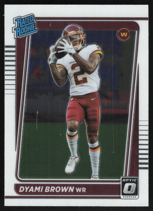 Dyami Brown 2021 Donruss Optic Rated Rooke # 223 RC Washington Football Team Base - Collectible Craze America