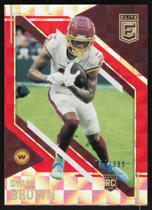 Dyami Brown 2021 Panini Chronicles Elite # 205 RC Red 014/399 Washington Football Team - Collectible Craze America