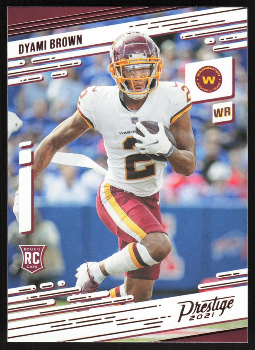 Dyami Brown 2021 Panini Chronicles Prestige # 239 RC Washington Football Team - Collectible Craze America