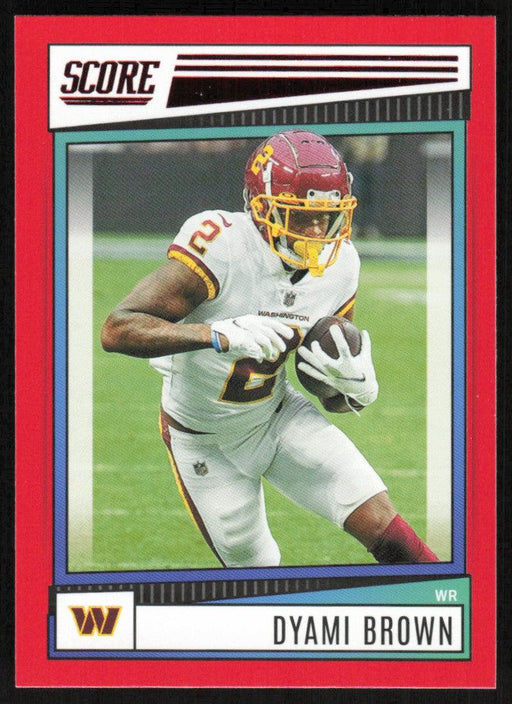 Dyami Brown 2022 Panini Score Football # 252 Red Washington Commanders - Collectible Craze America