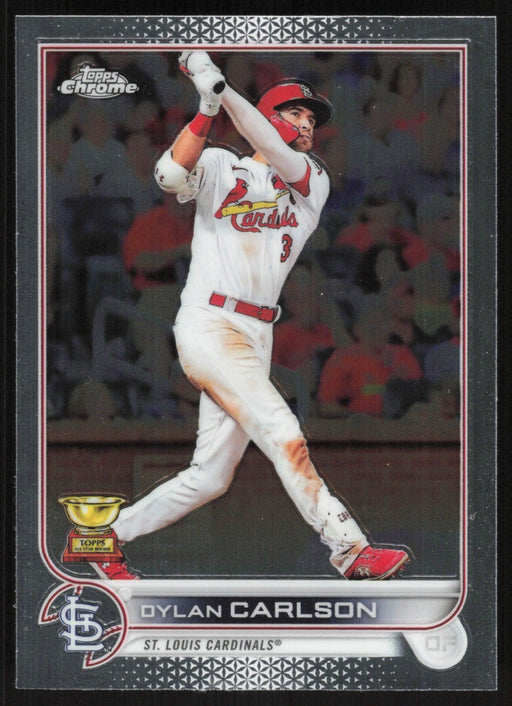 Dylan Carlson 2022 Topps Chrome Baseball # 158 St. Louis Cardinals Base - Collectible Craze America