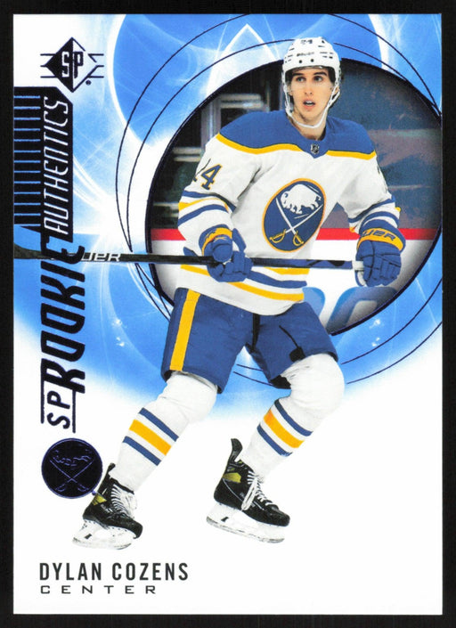 Dylan Cozens 2020 SP Hockey Rookie Autentics # 120 RC Blue Buffalo Sabres - Collectible Craze America