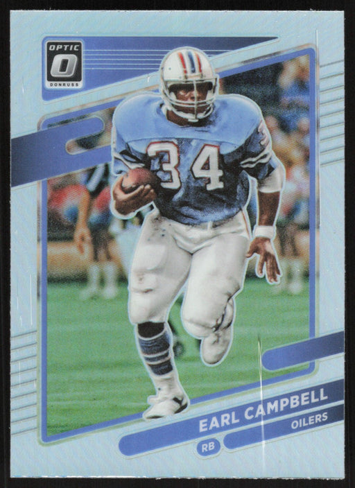 Earl Campbell 2021 Donruss Optic # 106 Silver Prizm Houston Oilers - Collectible Craze America