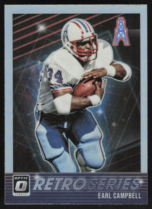 Earl Campbell 2021 Donruss Optic Retro Series # RS-EC Silver Prizm Houston Oilers - Collectible Craze America