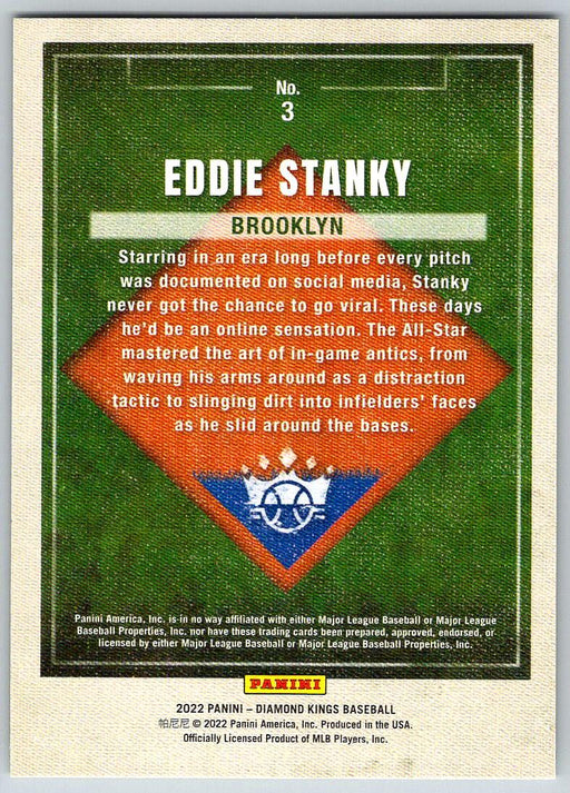 Eddie Stanky 2022 Panini Diamond Kings # 3 Brooklyn Dodgers - Collectible Craze America