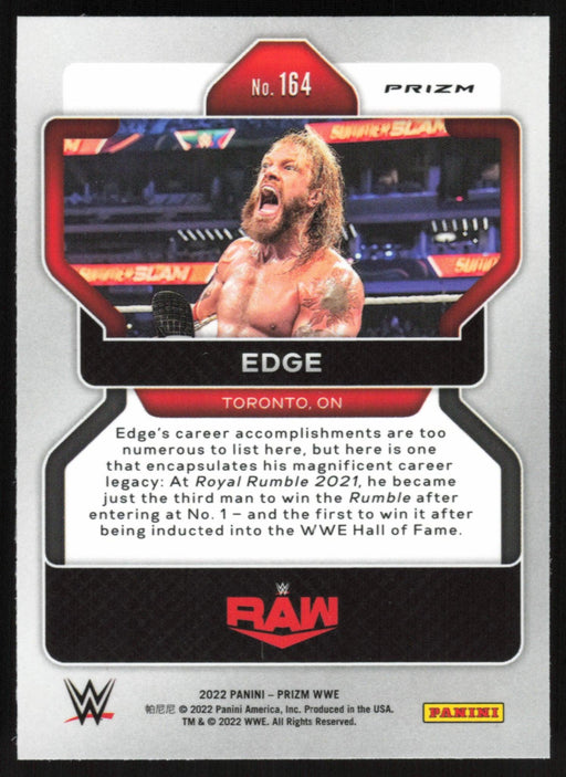 Edge 2022 Panini Prizm WWE # 164 Red White Blue Prizm Raw - Collectible Craze America