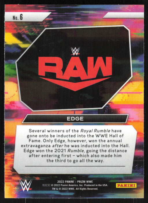 Edge 2022 Panini Prizm WWE # 6 Next Level Raw - Collectible Craze America