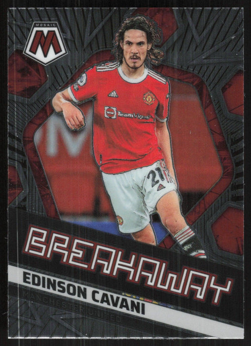 Edinson Cavani 2021 Panini Mosaic Premier League # 28 Breakaway Manchester United - Collectible Craze America