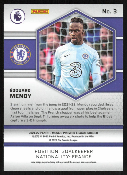 Edouard Mendy 2021 Panini Mosaic Premier League # 3 Chelsea FC Base - Collectible Craze America