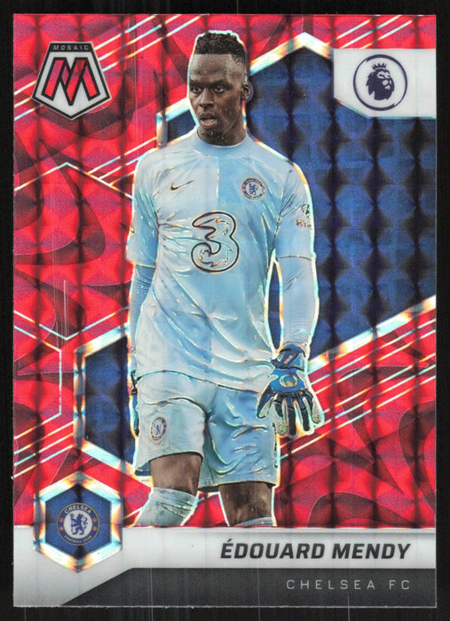 Edouard Mendy 2021 Panini Mosaic Premier League # 3 Red Prizm Chelsea FC - Collectible Craze America