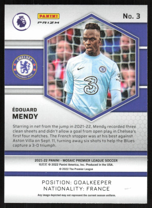 Edouard Mendy 2021 Panini Mosaic Premier League # 3 Red Prizm Chelsea FC - Collectible Craze America