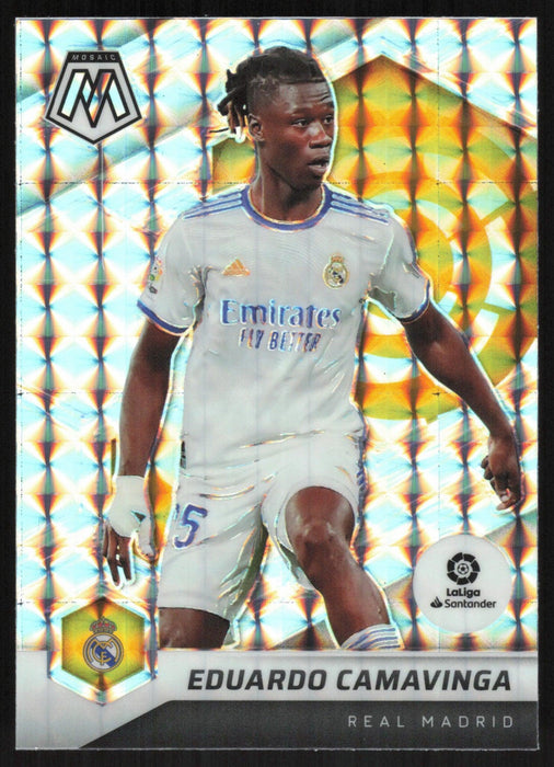 Eduardo Camavinga 2021 Panini Mosaic La Liga # 89 Mosaic Prizm Real Madrid - Collectible Craze America