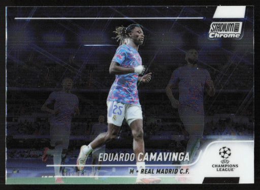 Eduardo Camavinga 2021 Topps Stadium Club Chrome UEFA Champions League # 89 Real Madrid C.F. Base - Collectible Craze America